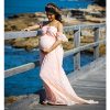 pink maternity dress