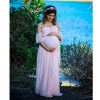 pink maternity dress