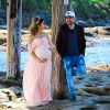 pink maternity dress